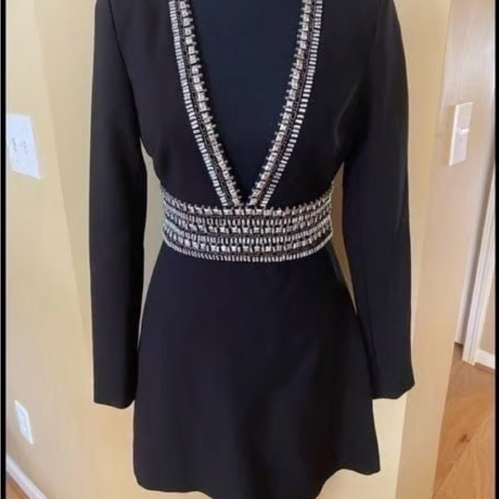 Marciano Black Dress with Diamond Detailing